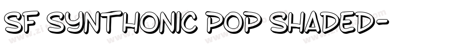 SF Synthonic Pop Shaded字体转换